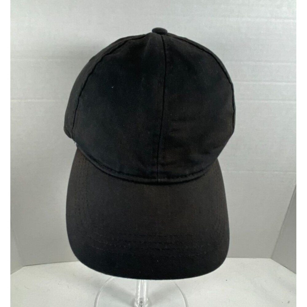 Solid Black Plain Dad Hat Blank Washed Cotton Minimalist Baseball Cap Adjustable